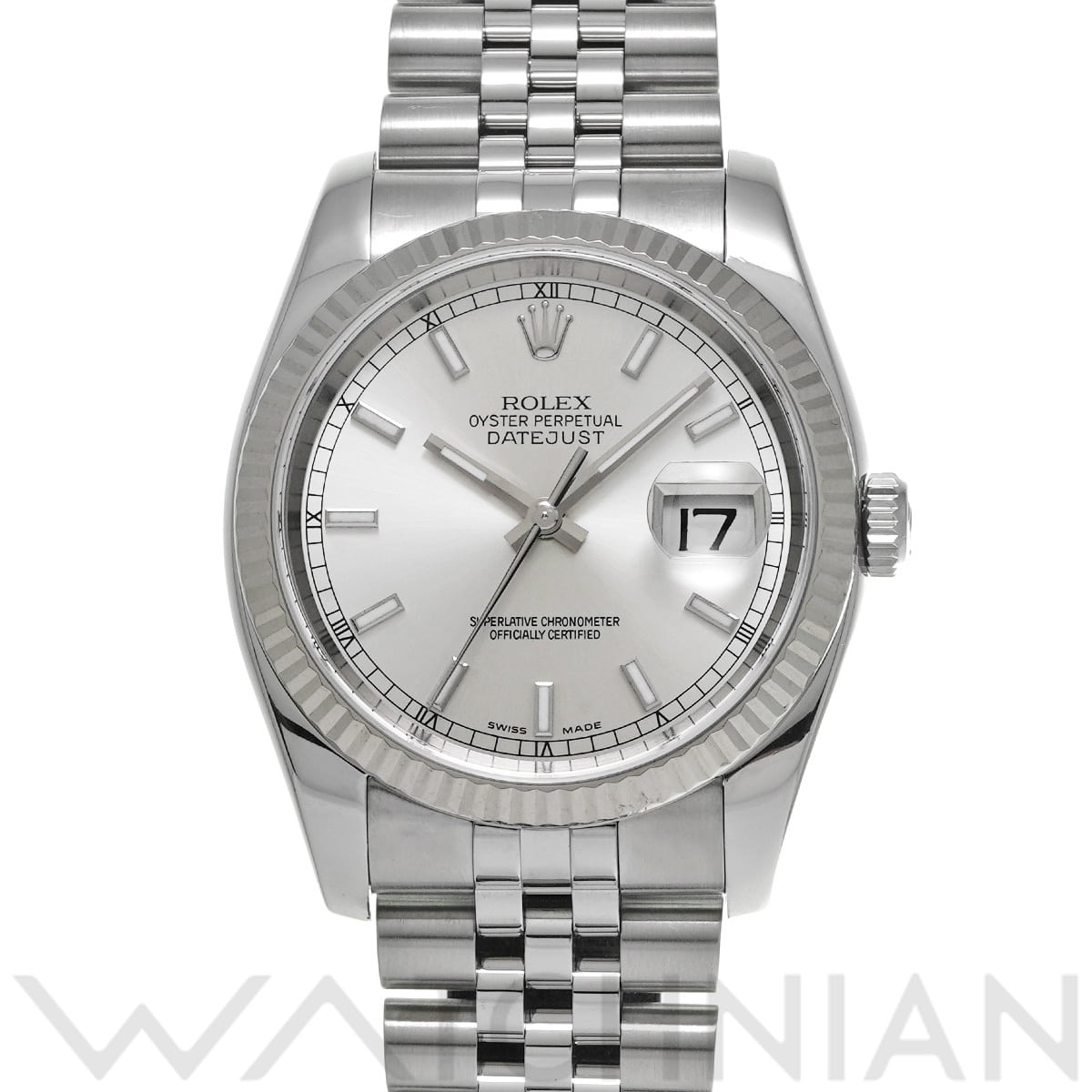 ロレックス デイトジャスト 36 116234 シルバー メンズ 時計 【中古】【wristwatch】