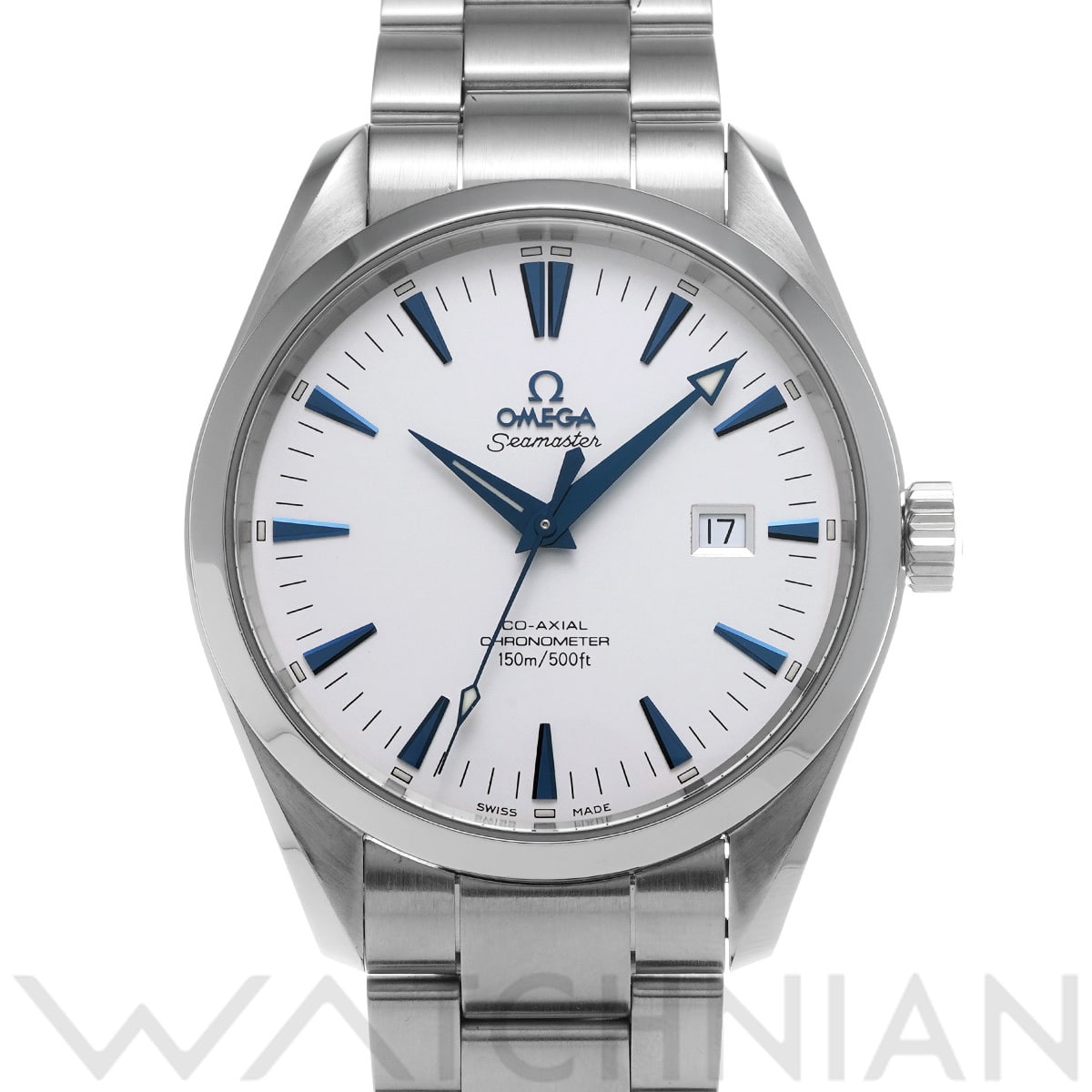 オメガ シーマスター アクアテラ コーアクシャル Lサイズ 2502.33 シルバー メンズ 時計 【中古】【wristwatch】