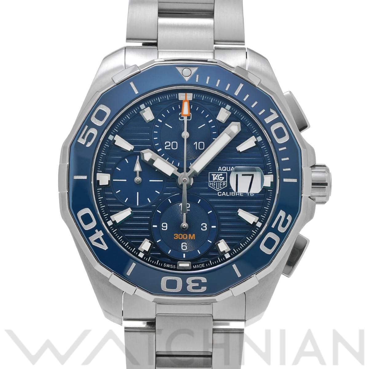 タグ ホイヤー アクアレーサー キャリバー16 クロノグラフ CAY211B.BA0927 ブルー メンズ 時計 【中古】【wristwatch】