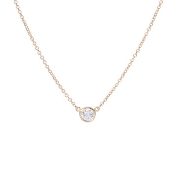 ティファニー バイザヤード ネックレス 1PD ゴールド K18イエローゴールド YG レディース ジュエリー 【中古】【jewelry】