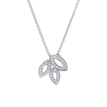 ハリー ウィンストン リリークラスターネックレス ミニ シルバー Pt950プラチナ レディース ジュエリー 【中古】【jewelry】