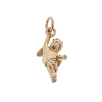 ティファニー 天使チャーム ゴールド K18イエローゴールド YG レディース ジュエリー 【中古】【jewelry】