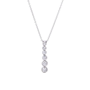 ティファニー ジャズドロップネックレス シルバー Pt950プラチナ レディース ジュエリー 【中古】【jewelry】