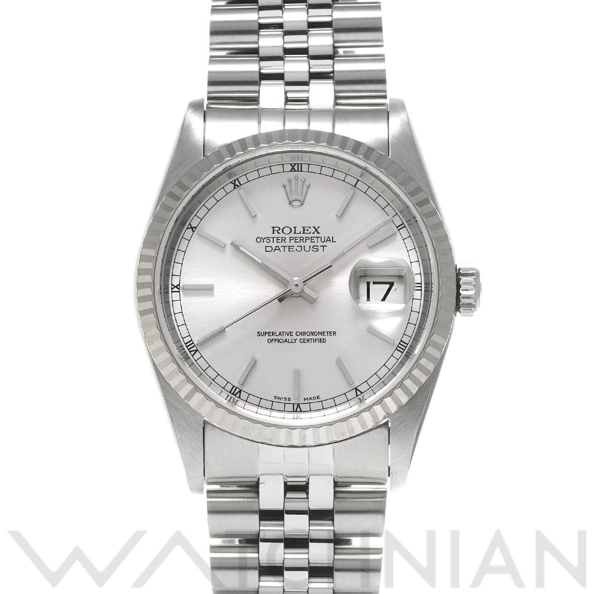 ロレックス デイトジャスト 16234 シルバー メンズ 時計 【中古】【wristwatch】