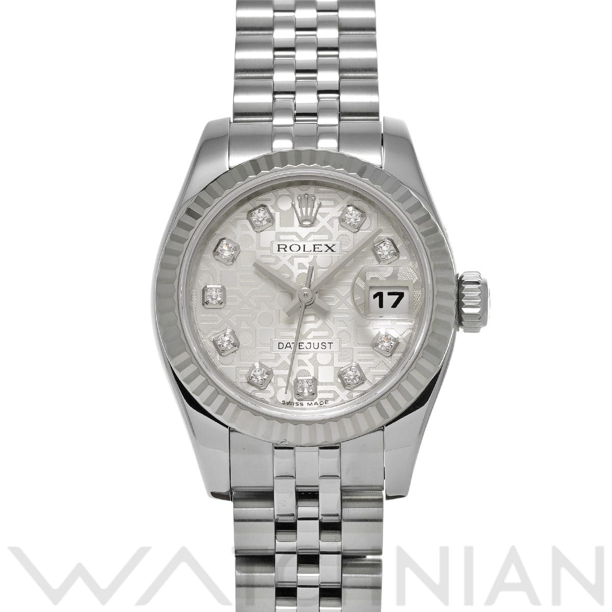 ロレックス デイトジャスト 179174G シルバーコンピュータ/ダイヤモンド レディース 時計 【中古】【wristwatch】