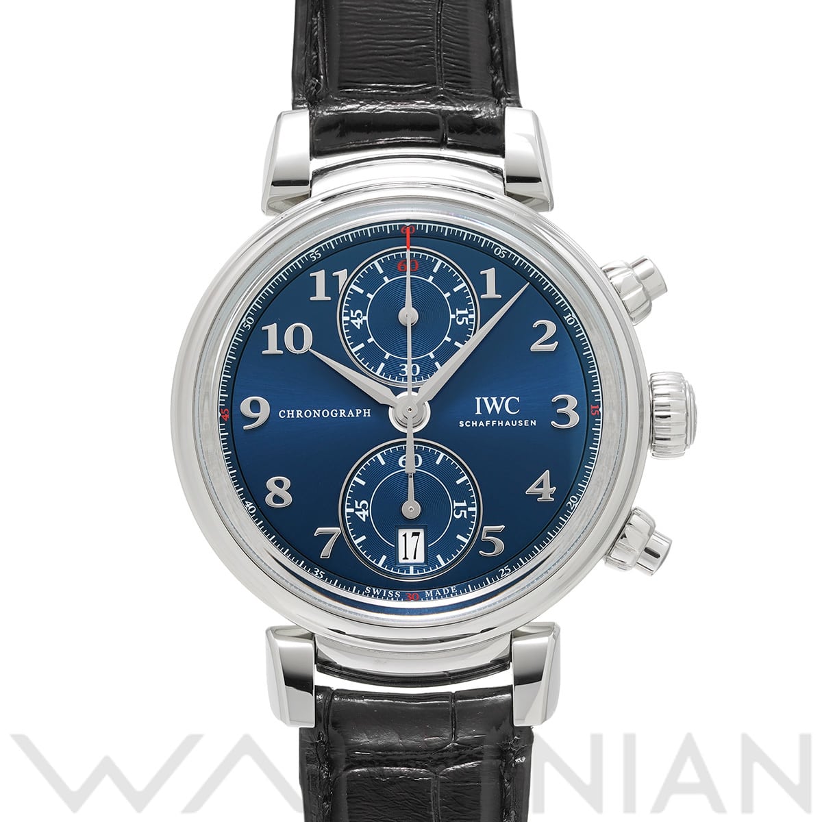 IWC ダ・ヴィンチ クロノグラフ ローレウス スポーツ フォー グッド IW393402 ブルー メンズ 時計 【中古】【wristwatch】
