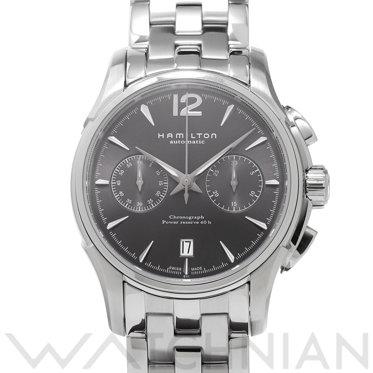 ハミルトン ジャズマスターオートクロノ H32606185 グレー メンズ 時計 【中古】【wristwatch】