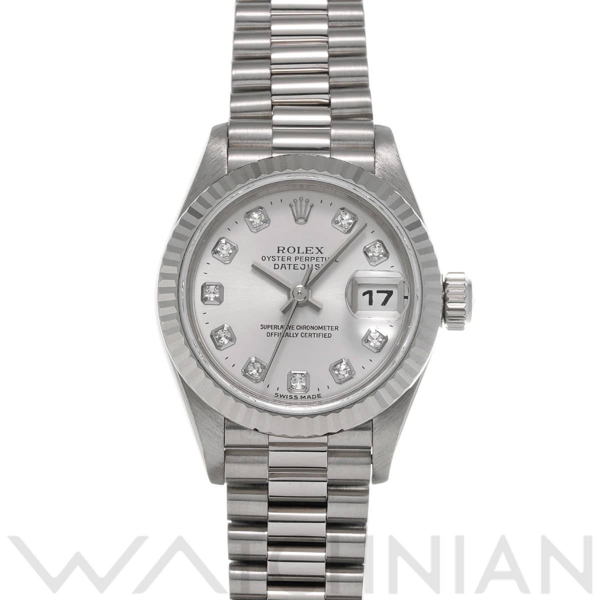 ロレックス デイトジャスト 79179G シルバー/ダイヤモンド レディース 時計 【中古】【wristwatch】