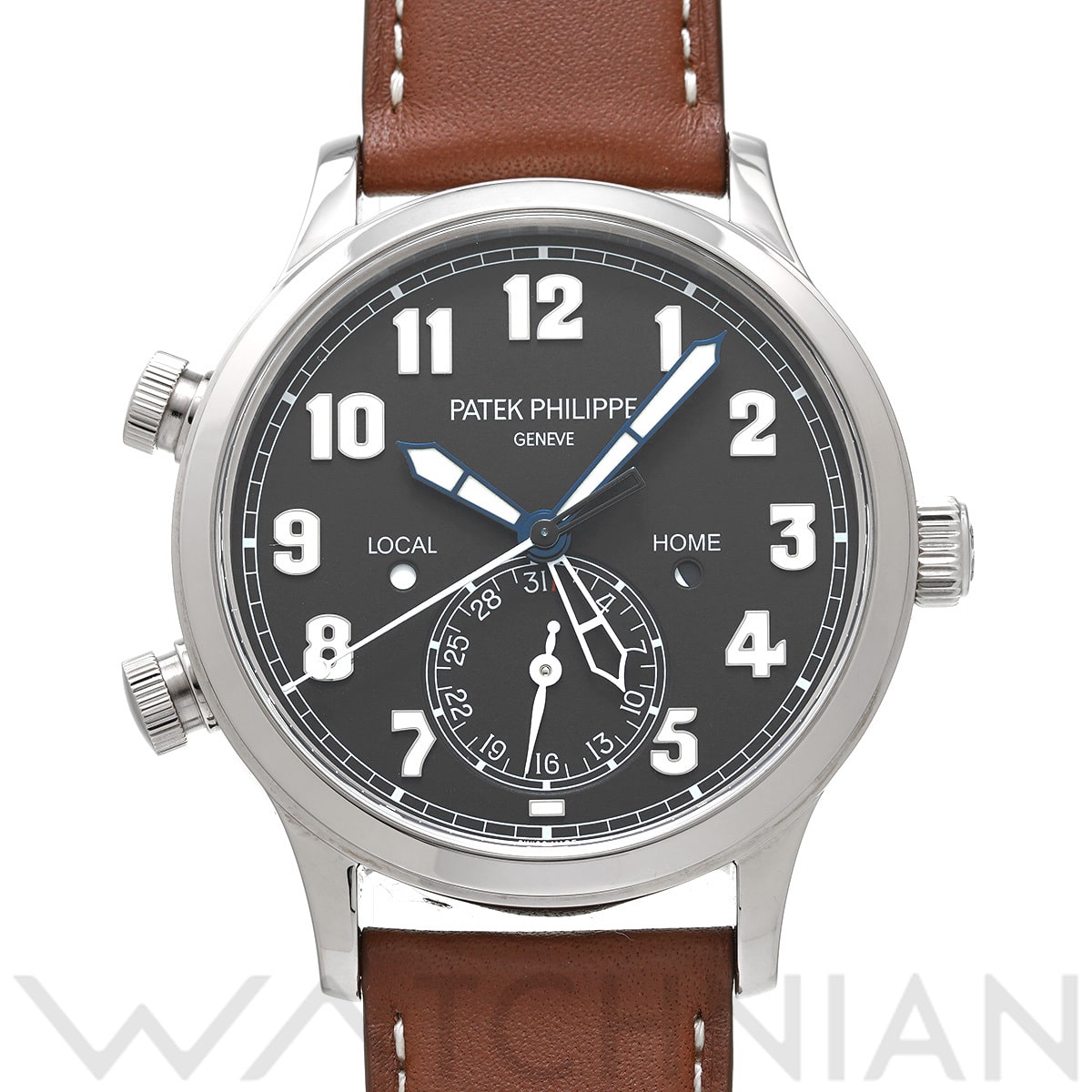 パテック フィリップ カラトラバ パイロット トラベルタイム 5524G-001 ブルー メンズ 時計 【中古】【wristwatch】