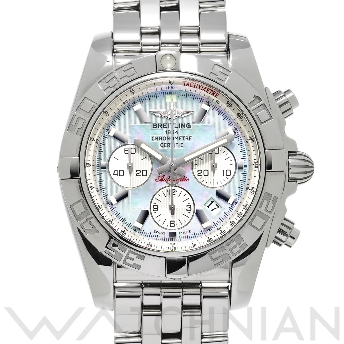 ブライトリング クロノマット 44 A011G85PA ホワイトシェル メンズ 時計 【中古】【wristwatch】