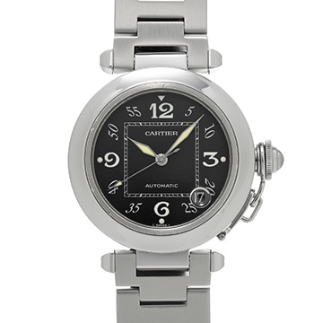 カルティエ パシャC W31043M7 ブラック ユニセックス 時計 【中古】【wristwatch】