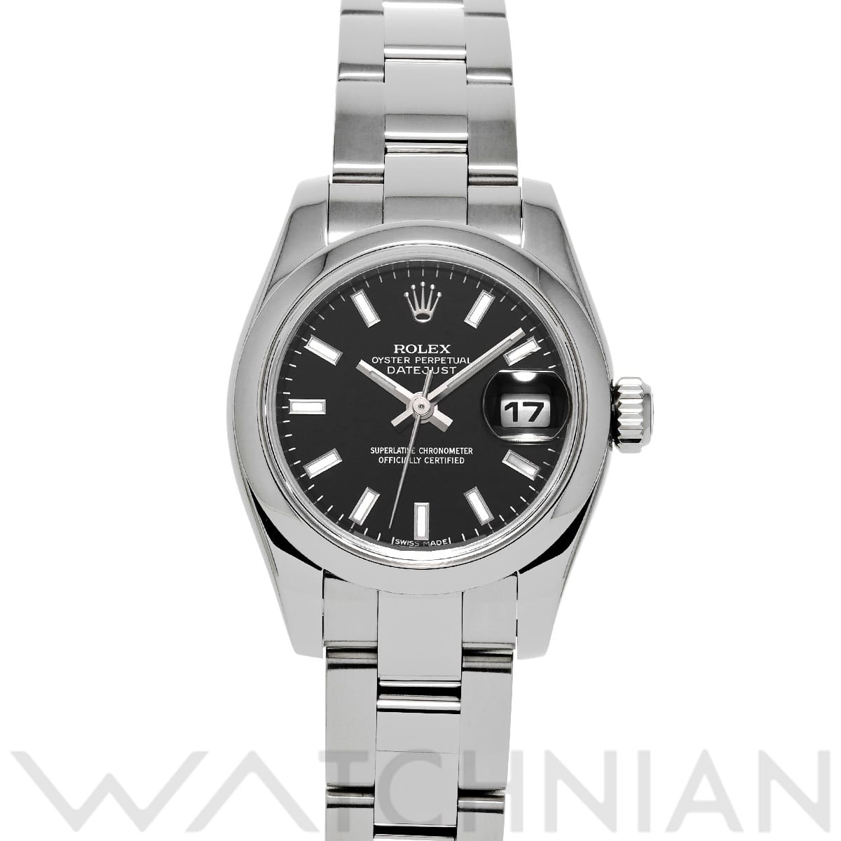 ロレックス デイトジャスト 179160 ブラック レディース 時計 【中古】【wristwatch】