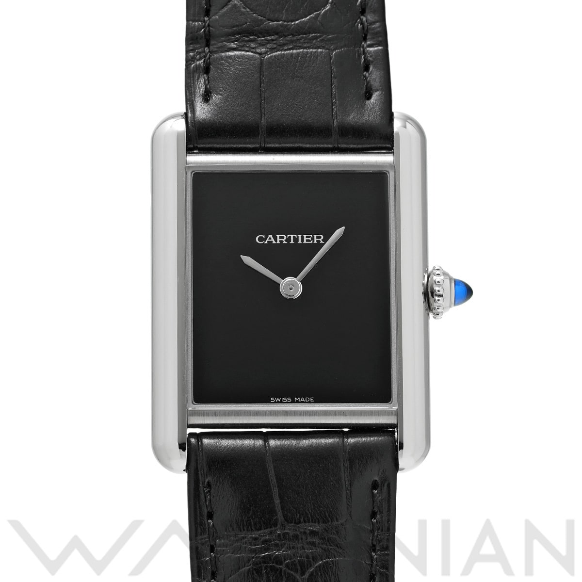 カルティエ タンク マスト ドゥ カルティエ LM WSTA0072 ブラックラッカー メンズ 時計 【中古】【wristwatch】