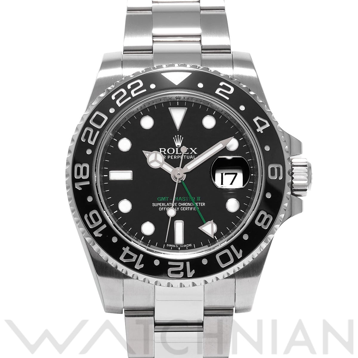 ロレックス GMTマスターII 116710LN ブラック メンズ 時計 【中古】【wristwatch】