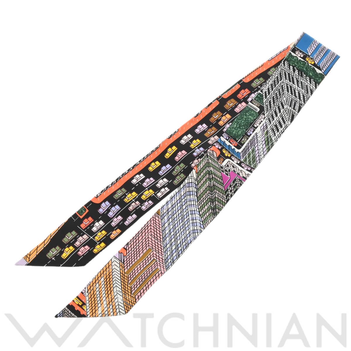 エルメス ツイリー PANTIN CITY ノワール/パルム 063969S シルク100％ レディース 【新品】【other】