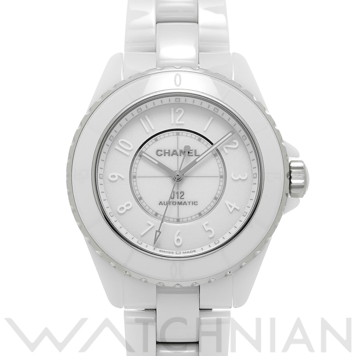 シャネル J12 ファントム キャリバー12.1 38MM H6186 ホワイトラッカー レディース 時計 【中古】【wristwatch】