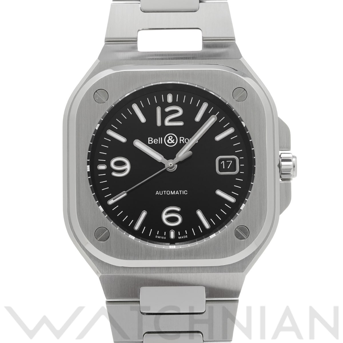 ベル＆ロス BR 05 ブラックスチール BR05A-BL-ST/SST ブラック メンズ 時計 【中古】【wristwatch】