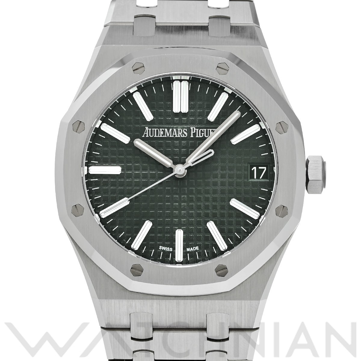 オーデマ ピゲ ロイヤルオーク オートマティック 50周年 15510ST.OO.1320ST.04 カーキグリーン メンズ 時計 【中古】【wristwatch】