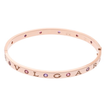 ブルガリ ブルガリブルガリバングル #ML マルチストーン ゴールド 354030 K18ピンクゴールド PG レディース ジュエリー 【中古】【jewelry】