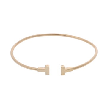 ティファニー Tワイヤー ブレスレット ゴールド K18イエローゴールド YG レディース ジュエリー 【中古】【jewelry】