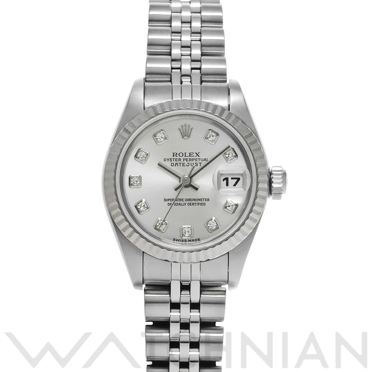 ロレックス デイトジャスト 26 79174G シルバー/ダイヤモンド レディース 時計 【中古】【wristwatch】