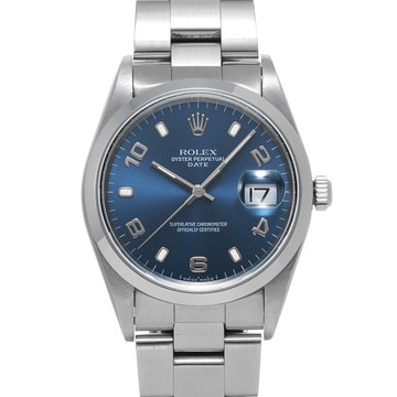 ロレックス オイスターパーペチュアル デイト 15200 ブルー メンズ 時計 【中古】【wristwatch】