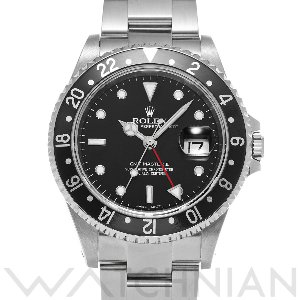 ロレックス GMTマスターII 16710 ブラック メンズ 時計 【中古】【wristwatch】