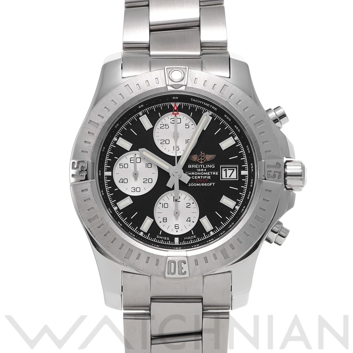ブライトリング コルト クロノグラフ オートマチック A1338811/BD83 ブラック/シルバー メンズ 時計 【中古】【wristwatch】