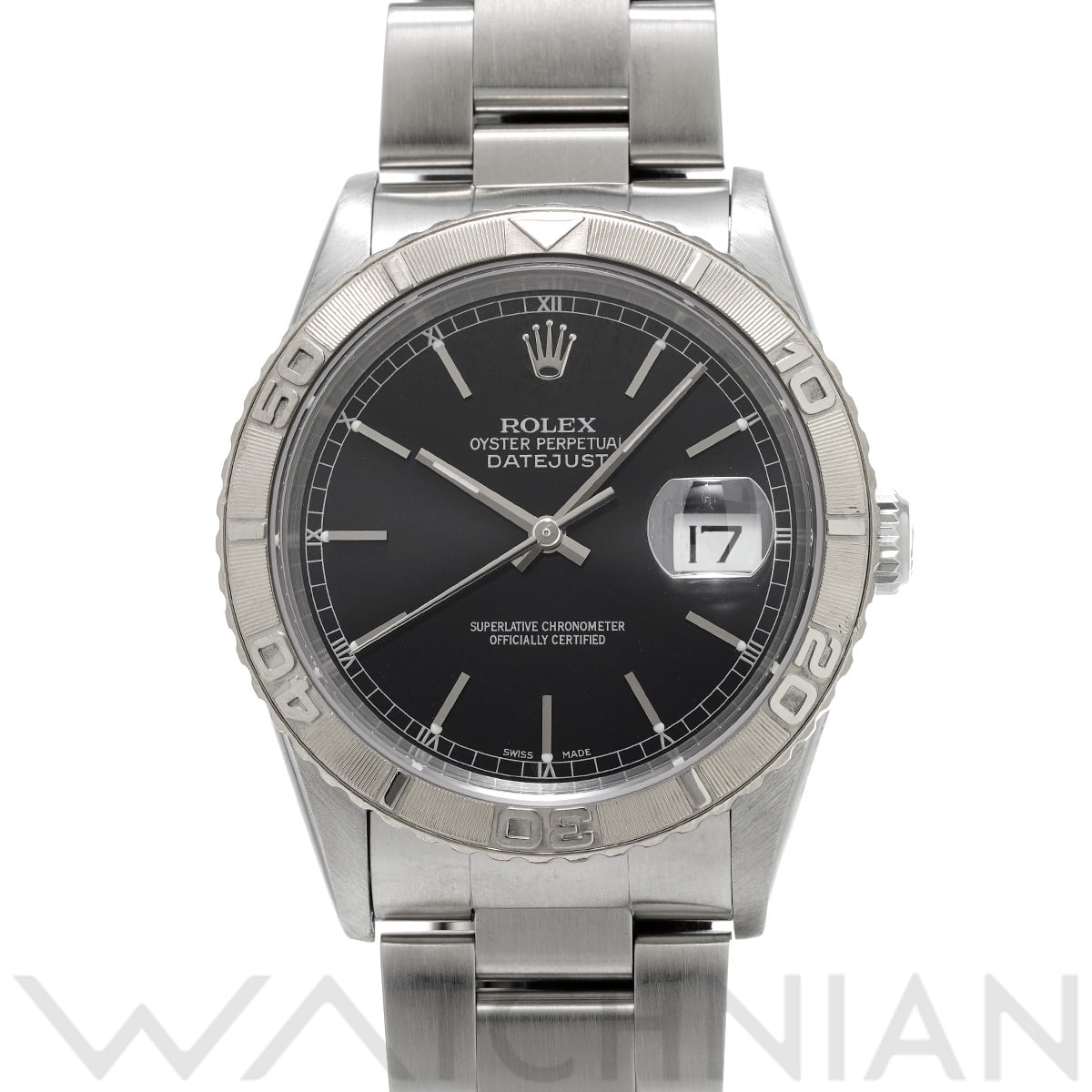 ロレックス デイトジャスト サンダーバード 16264 ブラック メンズ 時計 【中古】【wristwatch】