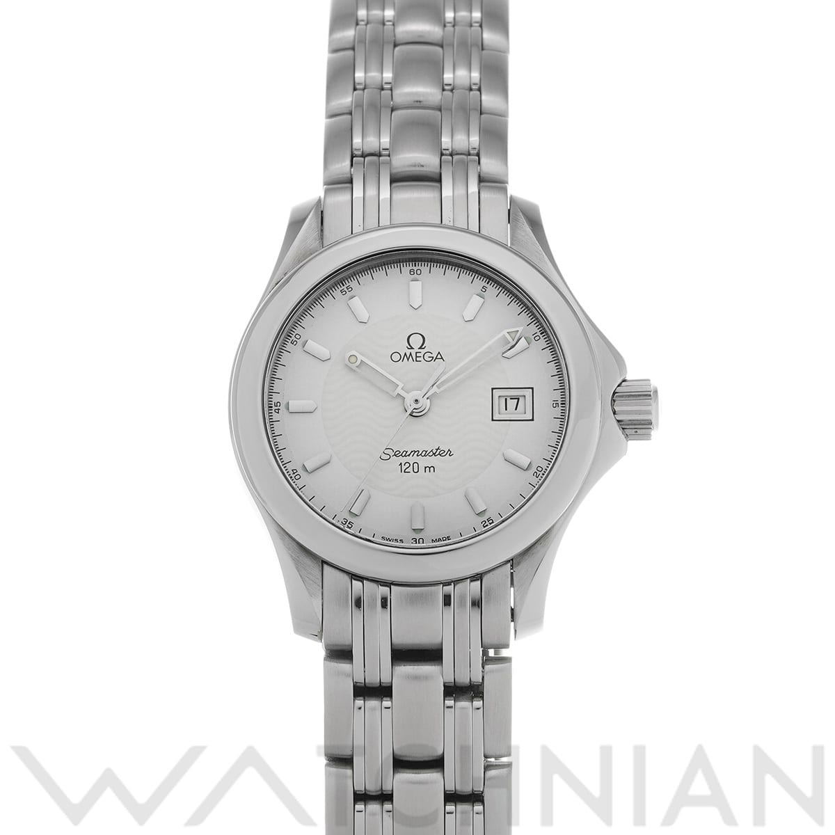 オメガ シーマスター 120 クォーツ 2571.21 ホワイト レディース 時計 【中古】【wristwatch】