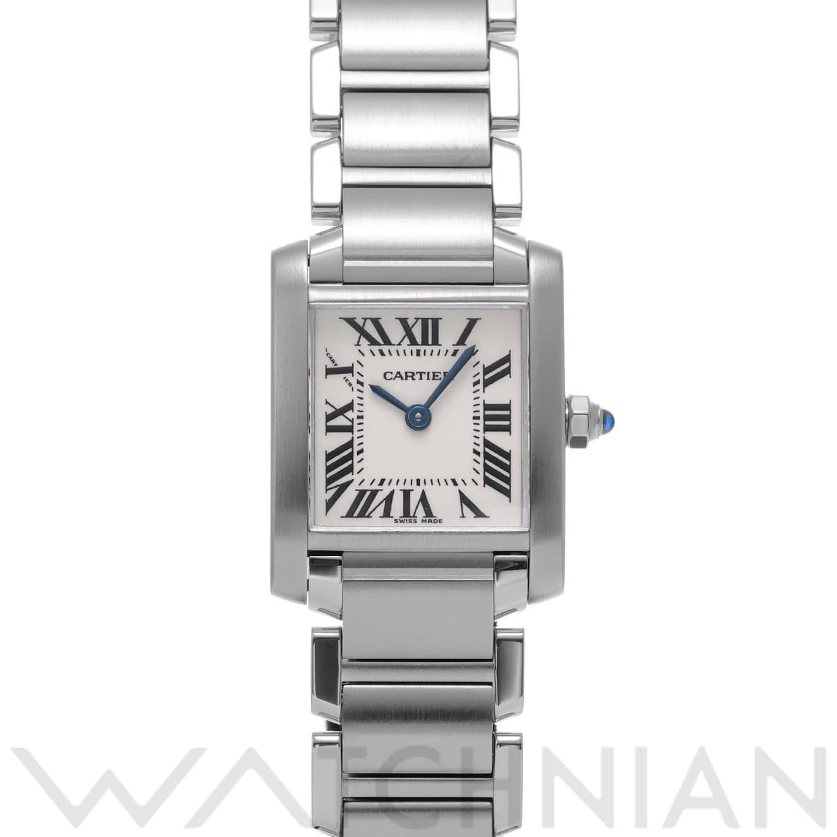 カルティエ タンクフランセーズ SM W51008Q3 シルバー レディース 時計 【中古】【wristwatch】