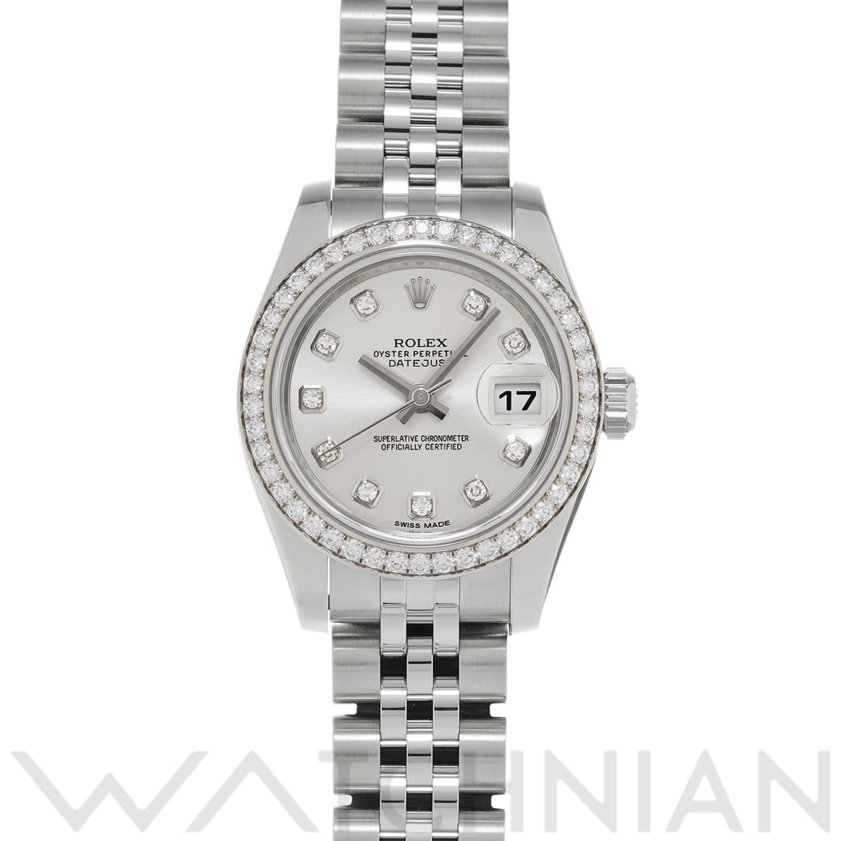 ロレックス レディ デイトジャスト 26 179384G シルバー/ダイヤモンド レディース 時計 【中古】【wristwatch】