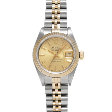 ロレックス デイトジャスト 69173 シャンパン レディース 時計 【中古】【wristwatch】