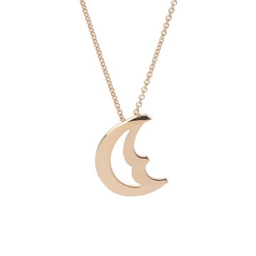 ティファニー 三日月モチーフ ネックレス ゴールド K18イエローゴールド YG レディース ジュエリー 【中古】【jewelry】