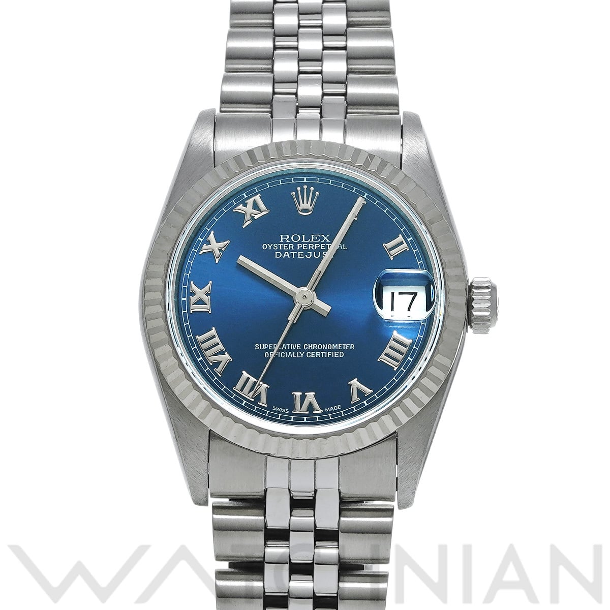 ロレックス デイトジャスト 68274 ブルー ユニセックス 時計 【中古】【wristwatch】