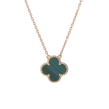 ヴァン クリーフ&アーペル ヴィンテージアルハンブラネックレス ゴールド K18イエローゴールド YG レディース ジュエリー 【中古】【jewelry】