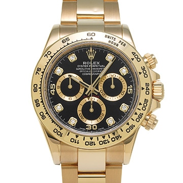 ロレックス コスモグラフ デイトナ 116508G ブラック/ダイヤモンド メンズ 時計 【中古】【wristwatch】