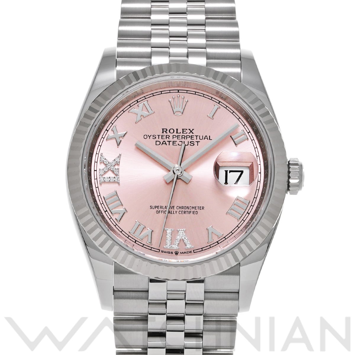 ロレックス デイトジャスト 36 126234 ピンク/ダイヤモンド メンズ 時計 【新品】【wristwatch】