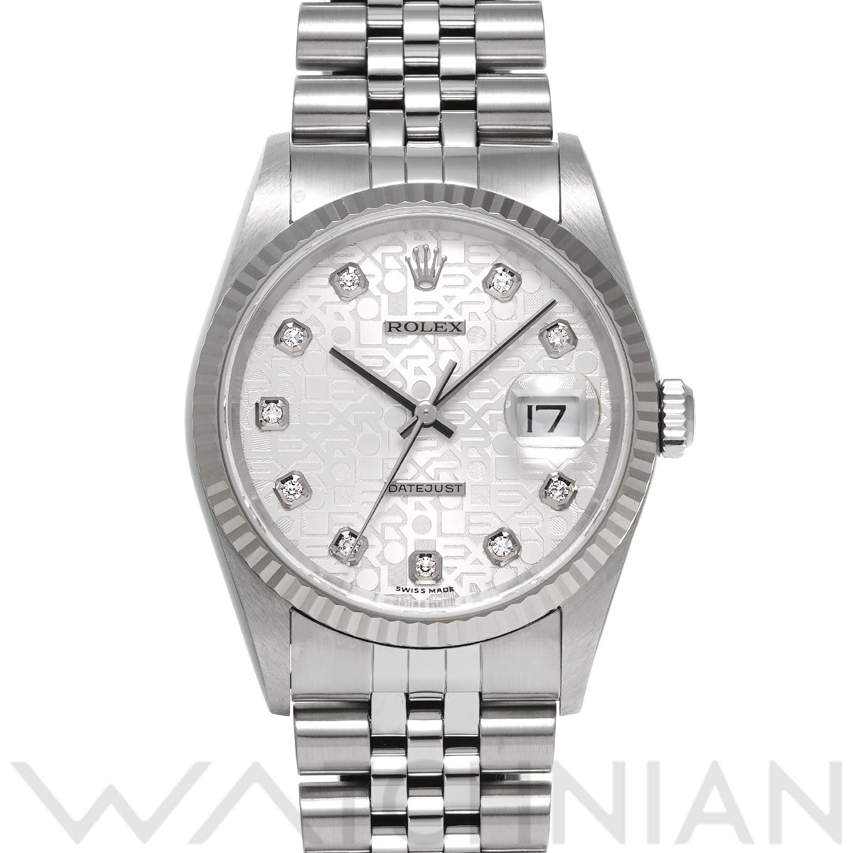 ロレックス デイトジャスト 16234G シルバーコンピュータ/ダイヤモンド メンズ 時計 【中古】【wristwatch】