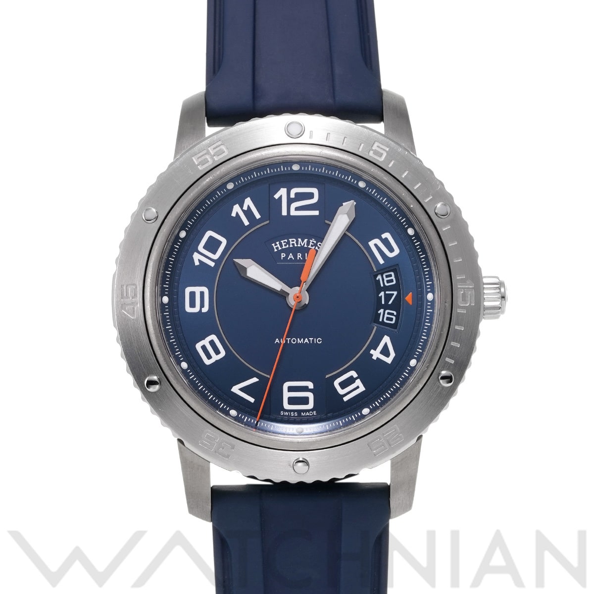 エルメス クリッパー スポーツ TGM CP2.741 ブルー メンズ 時計 【中古】【wristwatch】