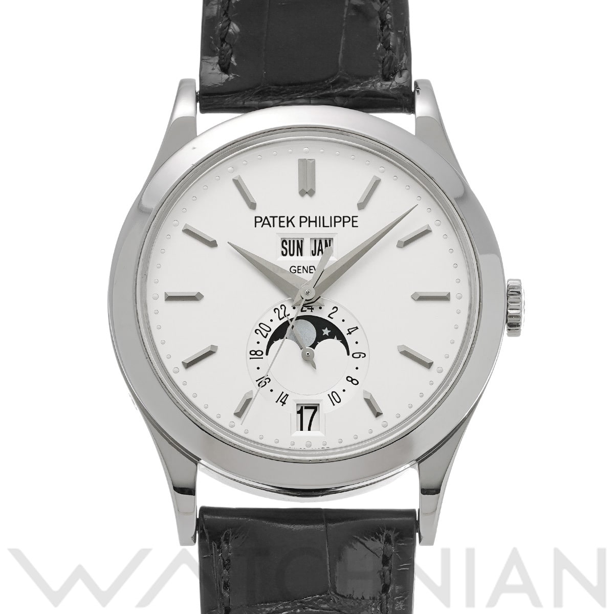パテック フィリップ アニュアルカレンダー ムーンフェイズ 5396G-011 シルバー メンズ 時計 【中古】【wristwatch】