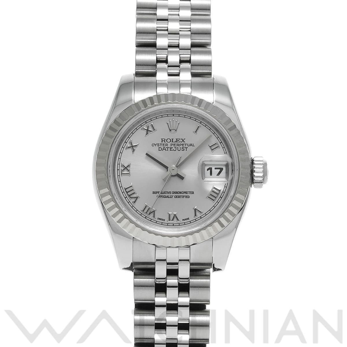 ロレックス レディ デイトジャスト 26 179174 グレー レディース 時計 【中古】【wristwatch】