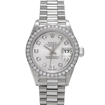 ロレックス デイトジャスト 79136G シルバー/ダイヤモンド レディース 時計 【中古】【wristwatch】