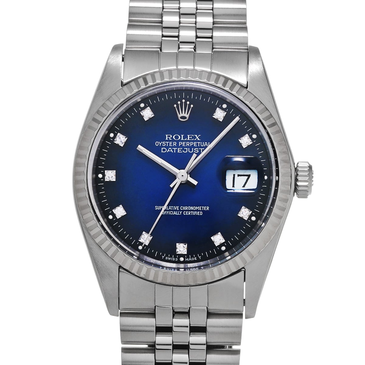 ロレックス デイトジャスト 16014 シルバータペストリー メンズ 時計 【中古】【wristwatch】