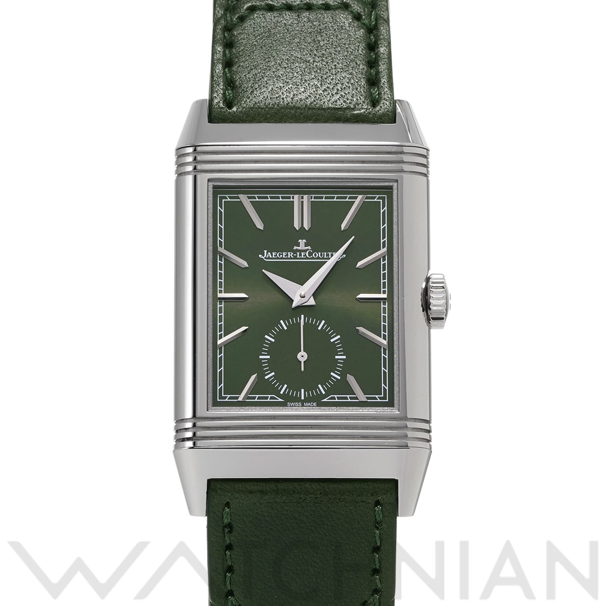 ジャガー ルクルト レベルソ トリビュート スモールセコンド Q3978430 グリーン メンズ 時計 【中古】【wristwatch】