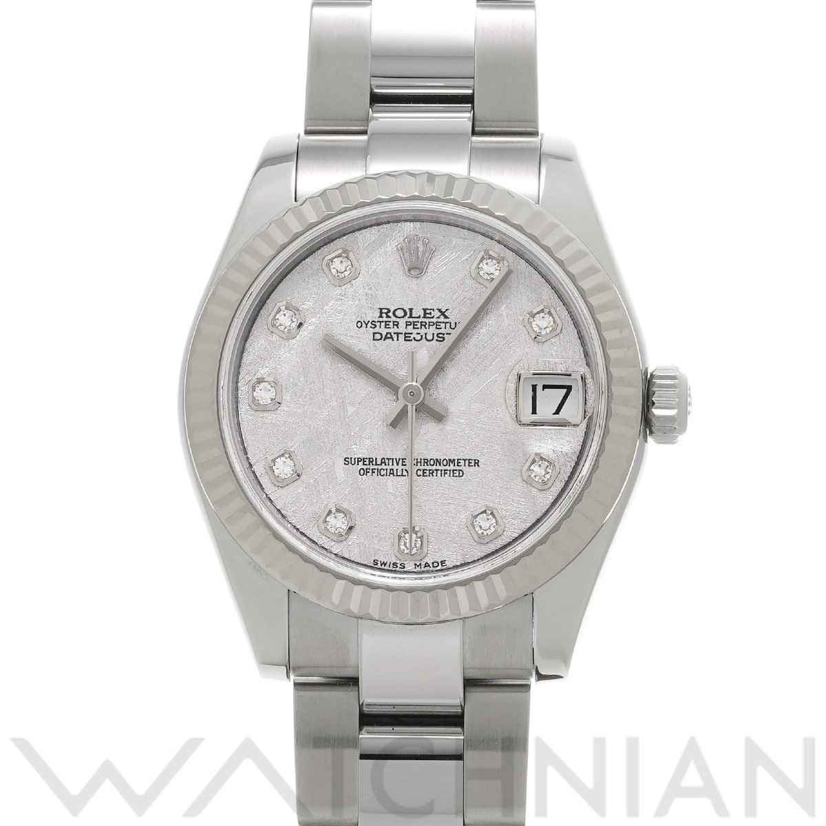 ロレックス デイトジャスト 31 178274G メテオライト/ダイヤモンド ユニセックス 時計 【中古】【wristwatch】