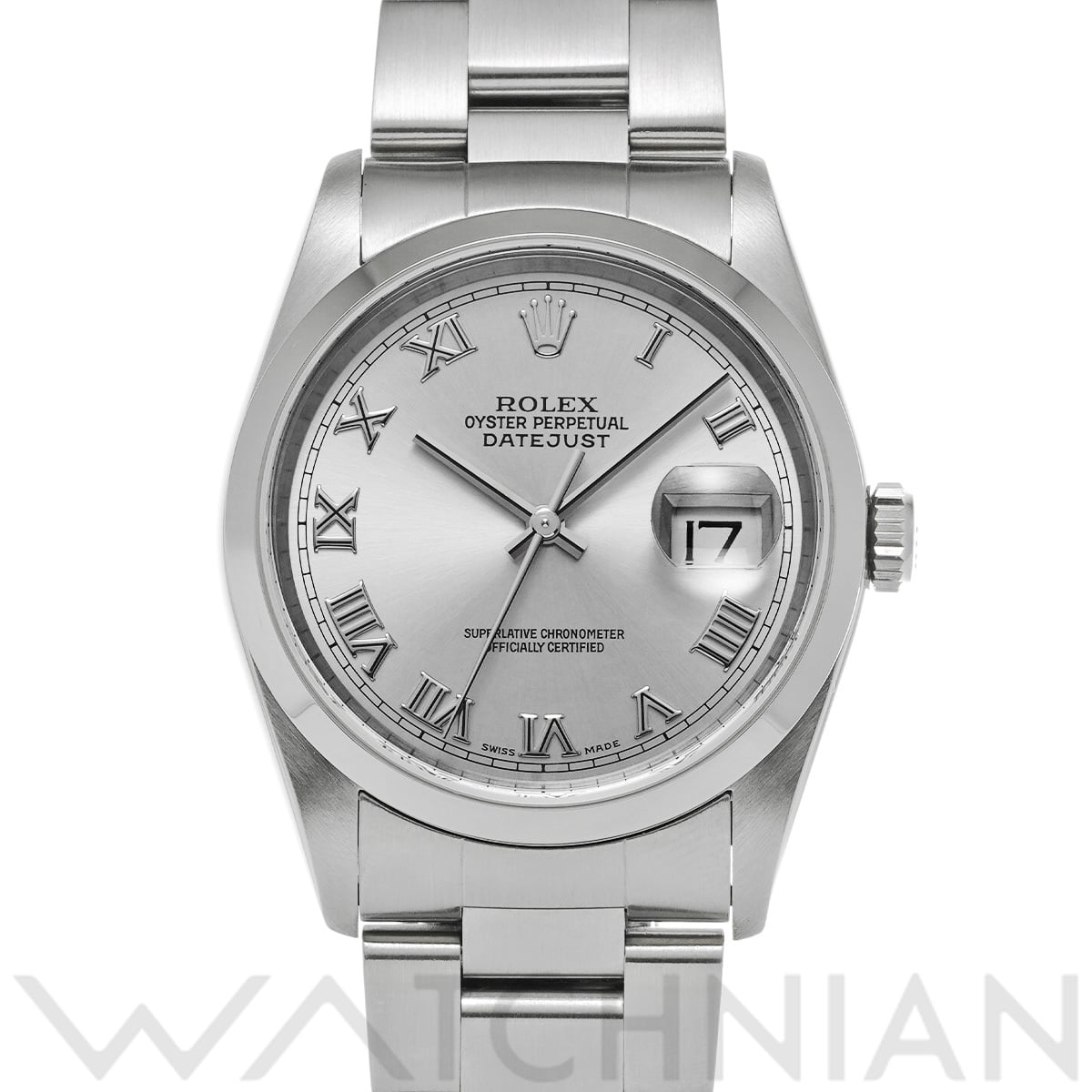 ロレックス デイトジャスト 16200 シルバー メンズ 時計 【中古】【wristwatch】