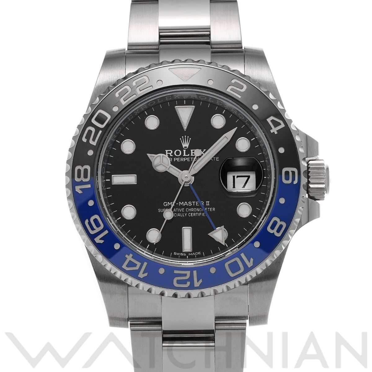 ロレックス GMTマスターII 116710BLNR ブラック メンズ 時計 【中古】【wristwatch】