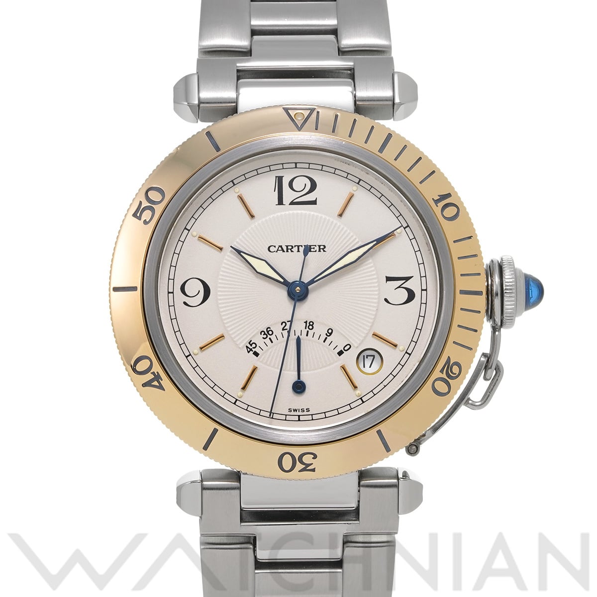 カルティエ パシャ ドゥ カルティエ 38mm W31012H3 シルバー メンズ 時計 【中古】【wristwatch】