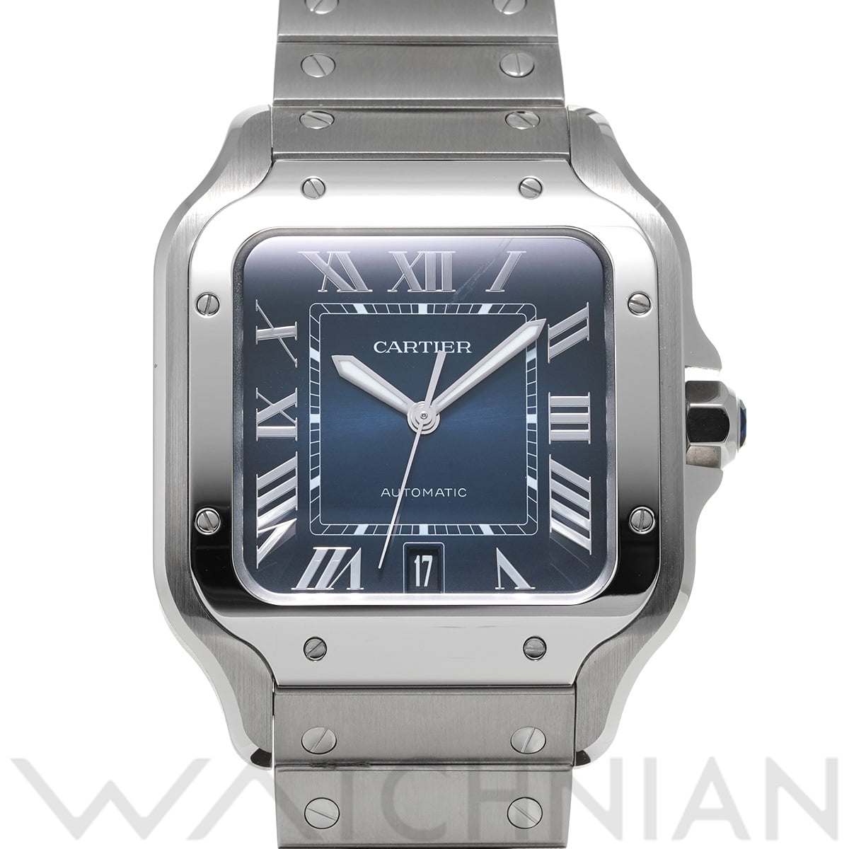 カルティエ サントス ドゥ カルティエ LM WSSA0030 ブルー・グラデーション メンズ 時計 【中古】【wristwatch】